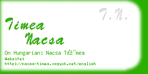 timea nacsa business card